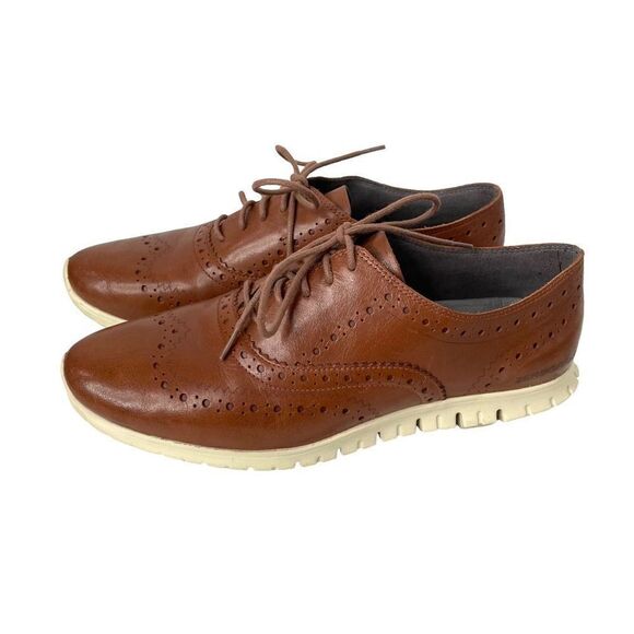 Cole Haan Zerogrand Wingtip Oxford sneakers‎ in Woodbury leather Size 8.5B - Picture 1 of 8
